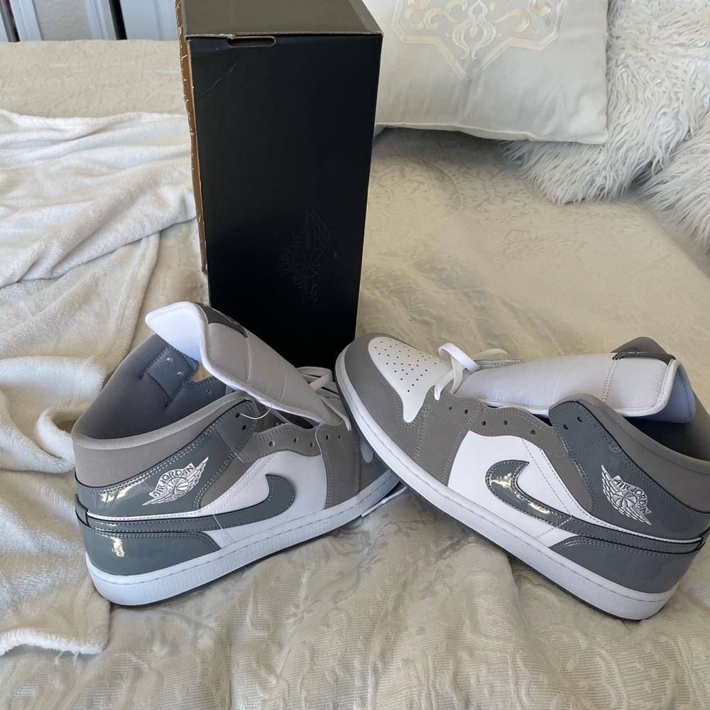 Nike White and Gray Athletic Shoes